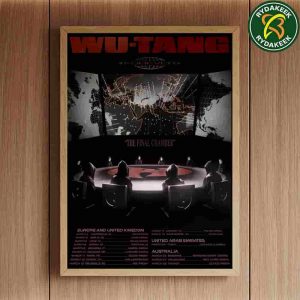 WU-TANG FOREVER THE FINAL CHAMBER Tour 2026 of UK Europe Australia and UAE Art by Hassan Rahim home Decor Poster Canvas