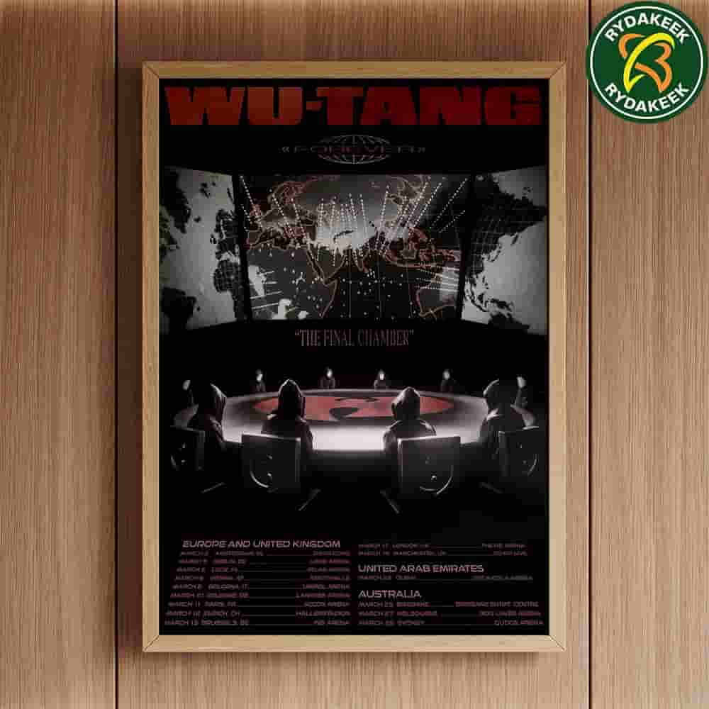 WU-TANG FOREVER THE FINAL CHAMBER Tour 2026 of UK Europe Australia and UAE Art by Hassan Rahim home Decor Poster Canvas WU-TANG FOREVER THE FINAL CHAMBER Tour 2026 of UK Europe Australia and UAE Art by Hassan Rahim home Decor Poster Canvas