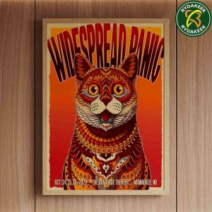 Widespread Panic Milwaukee 2025 Live At The Riverside Theater On October 24-25-26 Cat Artwork Home Decor Poster Canvas Widespread Panic Milwaukee 2025 Live At The Riverside Theater On October 24-25-26 Cat Artwork Home Decor Poster Canvas