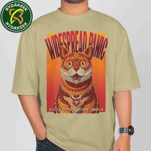 Widespread Panic Milwaukee 2025 Live At The Riverside Theater On October 24-25-26 Cat Artwork T-Shirt Widespread Panic Milwaukee 2025 Live At The Riverside Theater On October 24-25-26 Cat Artwork T-Shirt
