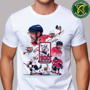 Alex Ovechkin Of The Washington Capitals Is The First Player In NHL History To Ever Score 900 Goals T-Shirt