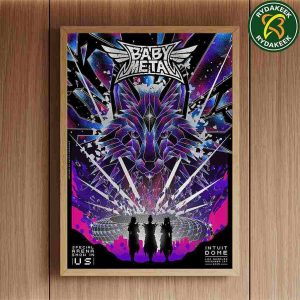 Babymetal Los Angeles 2025 Special Arena Show US Concert Poster At Intuit Dome Inglewood CA On November 1 Home Decor Canvas