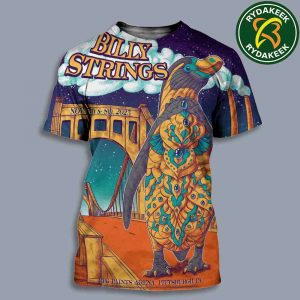 Billy Strings Pittsburgh PA 2025 At PPG Paints Arena On November 7-8 Art By Ben Work All Over Print T-Shirt