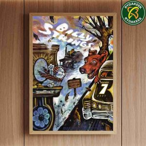 Billy Strings Pittsburgh PA 2025 Night 1 Poster By Zeb Love At PPG Paints Arena On November 7 Home Decor Poster Canvas