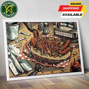 Billy Strings Rochester New York 2025 Artt By Dylan Goldberger At Blue Cross Arena On November 11 Home Decor Poster Canvas