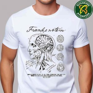 Frankenstein 2025 Merchandise Poster Anatomy Drawing T-Shirt
