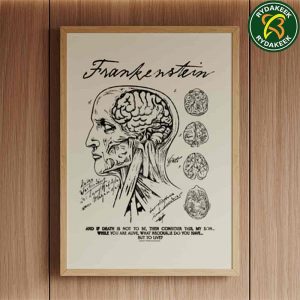 Frankenstein 2025 Poster Anatomy Drawing Home Decor