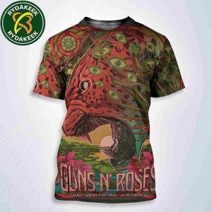 Guns N Roses Cuiaba 2025 Exclusive Poster Tiger Artwork At Arena Pantanal On October 31 All Over Print Shirt