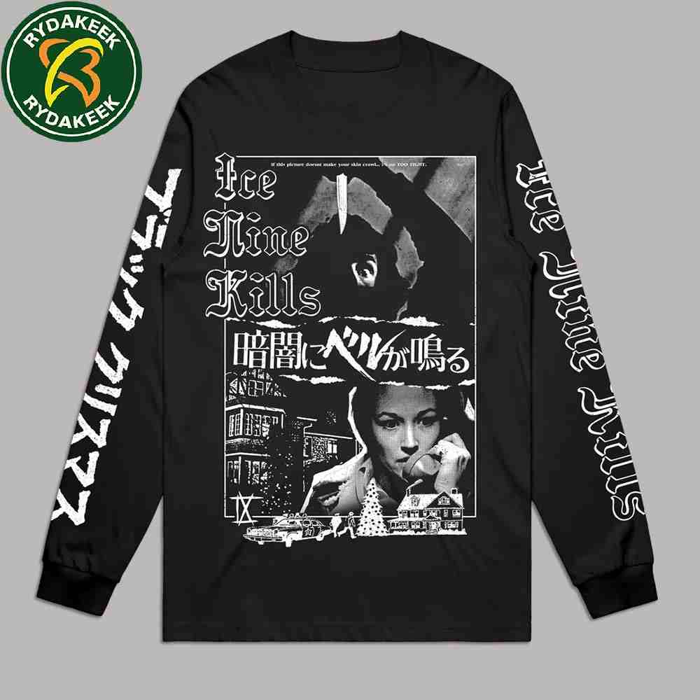 Ice Nine Kills A Christmas Gory Merch 2025 Black Metal Christmas Long Sleeve Shirt