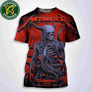 Ken Taylor’s Metallica M72 Melbourne Australia Pop-Up Shop-Exclusive Poster At Marvel Stadium On November 8th 2025 All Over Print Shirt