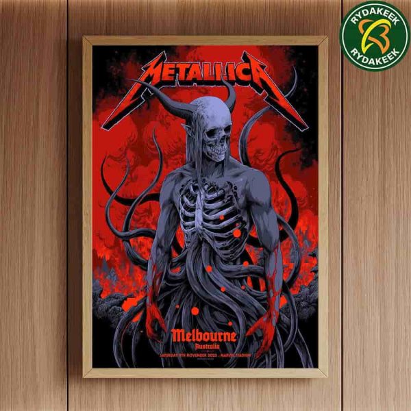Ken Taylor’s Metallica M72 Melbourne Australia Pop-Up Shop-Exclusive Poster At Marvel Stadium On November 6th 2025 Home Decor Poster Canvas Ken Taylor’s Metallica M72 Melbourne Australia Pop-Up Shop-Exclusive Poster At Marvel Stadium On November 8th 2025 Home Decor Poster Canvas