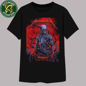 Ken Taylor’s Metallica M72 Melbourne Australia Pop-Up Shop-Exclusive Poster At Marvel Stadium On November 8th 2025 T-Shirt Merchandise