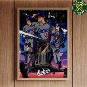 MLB 2025 World Series Champions Los Angeles Dodgers Official Artwork Home Decor Poster Canvas