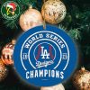 MLB Los Angeles Dodgers 2025 World Series Champions Custom Name Tree Decor Xmas Ornament