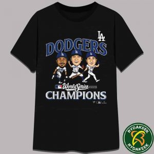 MLB Los Angeles Dodgers Charcoal 2025 World Series Champions Appeal Play T-Shirt