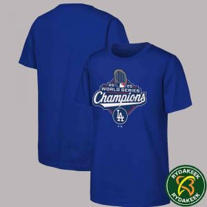 MLB Los Angeles Dodgers Fanatics Royal 2025 World Series Champions Official Logo T-Shirt