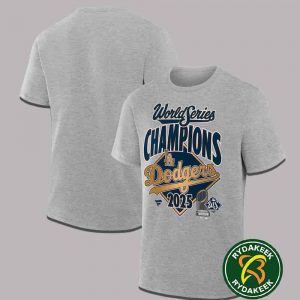 MLB Los Angeles Dodgers Fanatics Steel 2025 World Series Champions Locker Room Replica T-Shirt