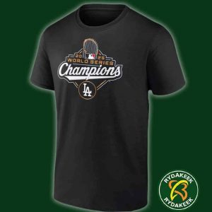 MLB Los Angeles Dodgers Shohei Ohtani Fanatics Black 2025 World Series Champions T-Shirt