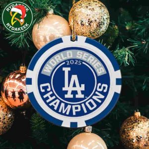 MLB Los Angeles Dodgers Wincraft 2025 World Series Champions Christmas Ornament For Fans Or Family