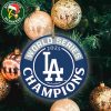 MLB Los Angeles Dodgers Wincraft 2025 World Series Champions Official Logo Christmas Ornament For Fans Or Family