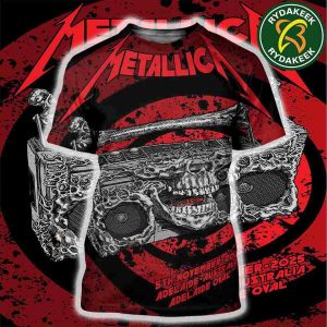 Metallica ‘Infernal Sound Machine’ Exclusive All Over Print Shirt – M72 Tour – Adelaide Oval, Adelaide, Australia – November 5, 2025
