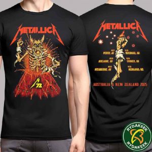 Metallica M72 Australia And New Zealand Tour 2025 Official Merchandise T-Shirt