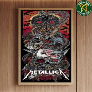 Metallica M72 Melbourne Australia 2025 Exclusive Poster At Marvel Stadium Created By Rhys Cooper On November 8 Home Decor Poster Canvas
