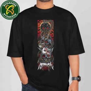 Metallica M72 Melbourne Australia 2025 Exclusive Poster At Marvel Stadium Created By Rhys Cooper On November 8 Merchandise T-shirt