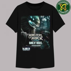 Monsters Of Rock 2026 Headliner Confirm Guns N Roses On April 4 At Lllianz Parque In Sao Paulo T-Shirt Merchandise