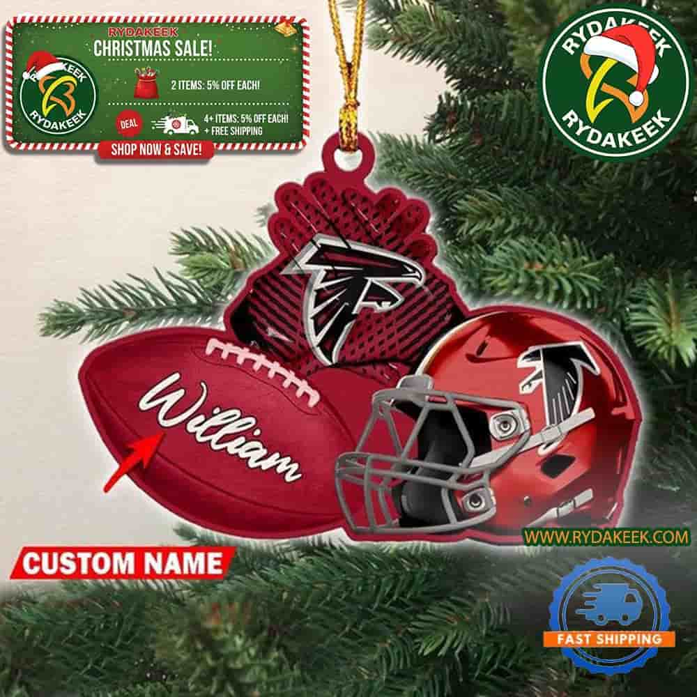 NFL Atlanta Falcons Football Helmets Christmas Gift Tree Decorations Home Decor Ornament
