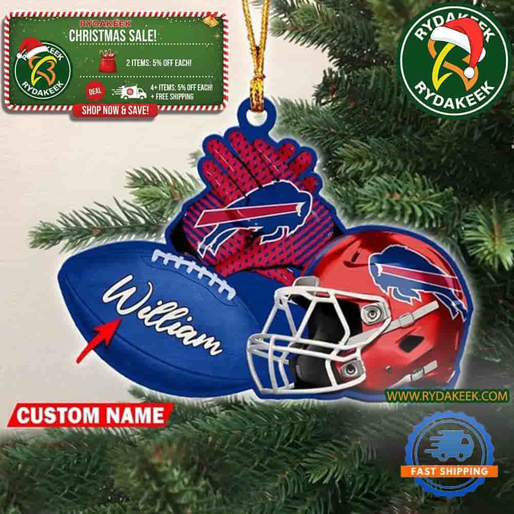 NFL Buffalo Bills Football Helmets Christmas Gift Tree Decorations Home Decor Ornament