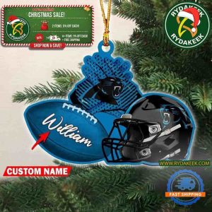NFL Carolina Panthers Football Helmets Christmas Gift Tree Decorations Home Decor Ornament