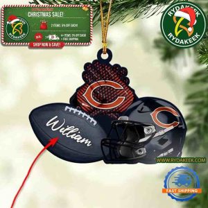 NFL Chicago Bears Football Helmets Christmas Gift Tree Decorations Home Decor Ornament