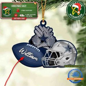 NFL Dallas Cowboys Football Helmets Christmas Gift Tree Decorations Home Decor Ornament