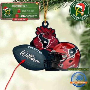 NFL Houston Texans Custom Football Helmets Christmas Gift Tree Decorations Home Decor Ornament