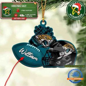 NFL Jacksonville Jaguars Football Helmets Christmas Gift Tree Decorations Home Decor Ornament