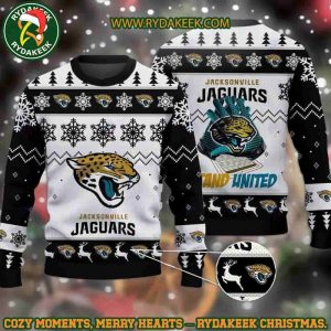 NFL Jacksonville Jaguars Stand United Christmas Ugly Sweater For Family Memories And Xmas Gift