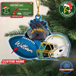 NFL Los Angeles Chargers Football Helmets Christmas Gift Tree Decorations Home Decor Ornament