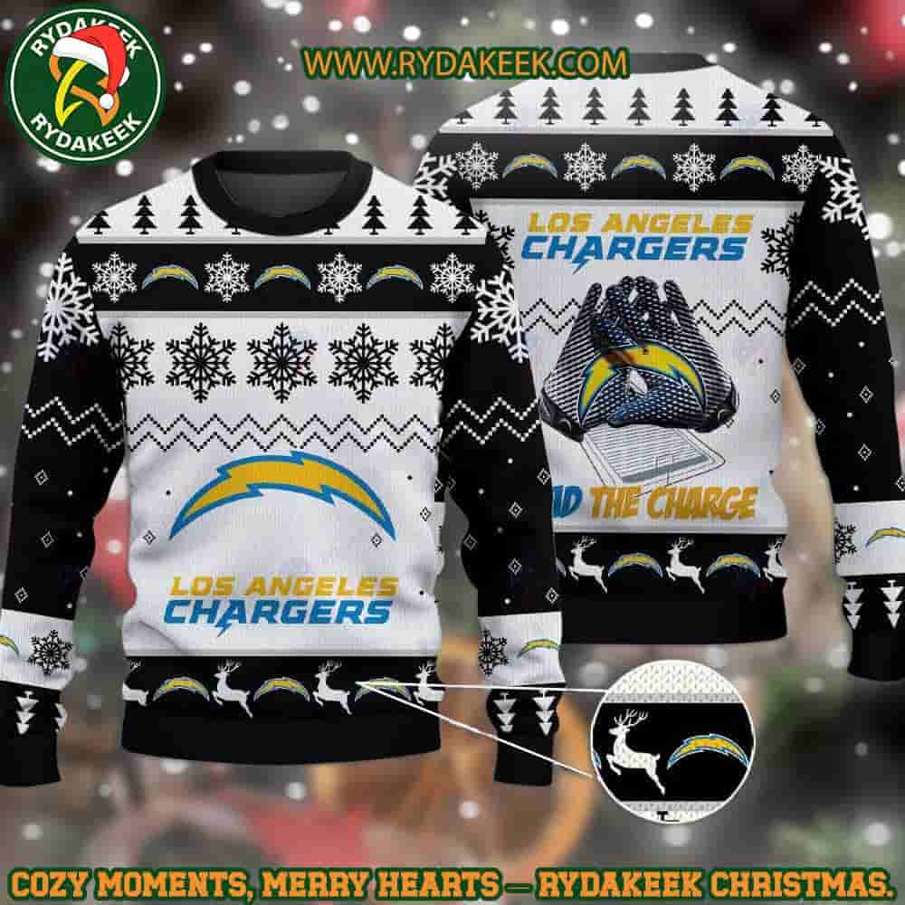 NFL Los Angeles Chargers The Bolts Christmas Ugly Sweater For Family Memories And Xmas Gift NFL Los Angeles Chargers The Bolts Christmas Ugly Sweater For Family Memories And Xmas Gift