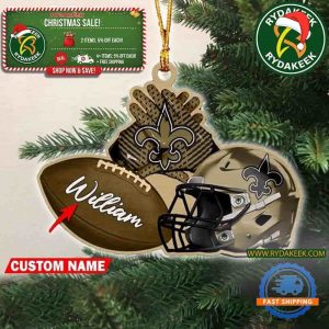 NFL New Orleans Saints Football Helmets Christmas Gift Tree Decorations Home Decor Ornament