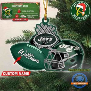 NFL New York Jets Football Helmets Christmas Gift Tree Decorations Home Decor Ornament