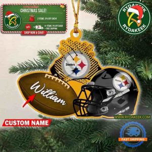 NFL Pittsburgh Steelers Football Helmets Christmas Gift Tree Decorations Home Decor Ornament