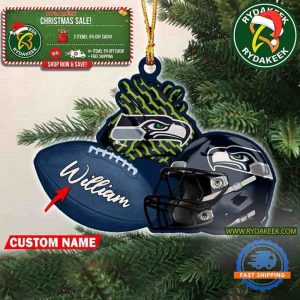 NFL Seattle Seahawks Football Helmets Christmas Gift Tree Decorations Home Decor Ornament