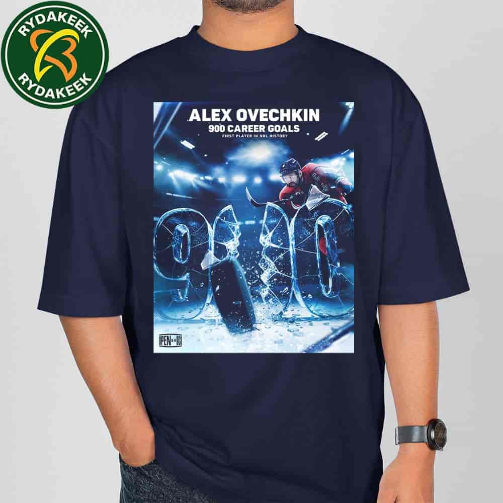 NHL Washington Capitals Alex Ovechkin 900 Goal Milestone T-Shirt