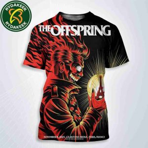 The Offspring Paris France 2025 At La Defense Arena On November 8 Art By Freak City All Over Print Shirt