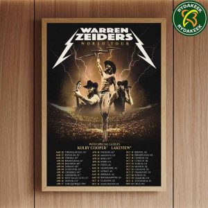 Warren Zeiders World Tour 2026 With Kolby Cooper And Lake View Dates List Home Decor Poster Canvas